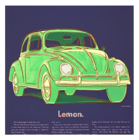 Sérigraphie Warhol - Volkswagen