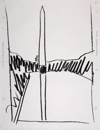 Sérigraphie Warhol - Washington Monument, 1974