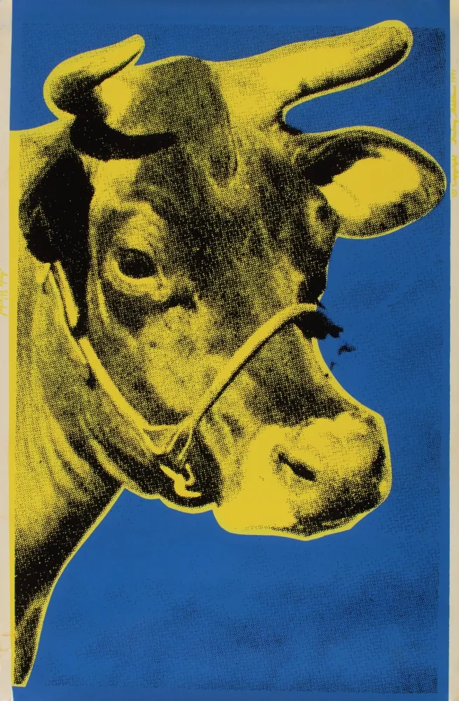 Sérigraphie Warhol - Yellow COW
