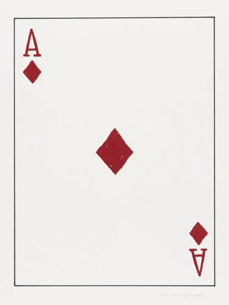 Lithographie Wegman - Ace of Diamonds