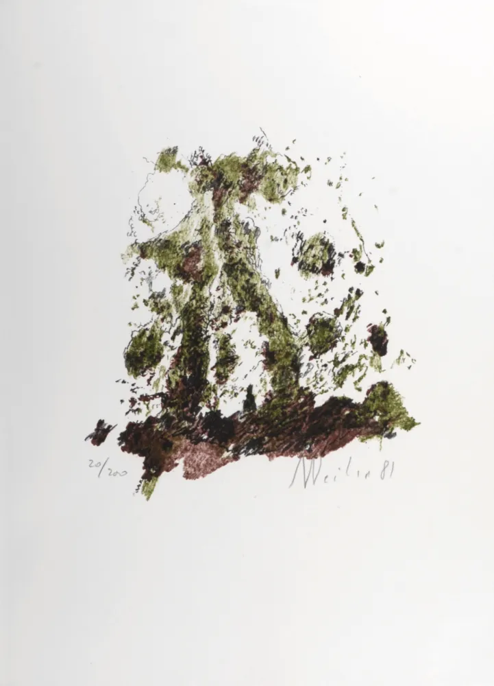 Lithographie Weiler - Composition, 1987 - Hand-signed