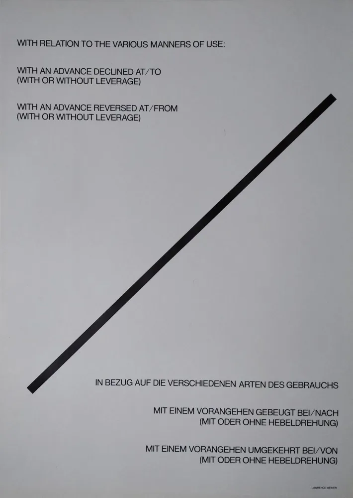 Lithographie Weiner - „With relation to the various manners of use: with an advance declined at/to (with or without leverage). With an advance reversed at/from (with or without leverage)
