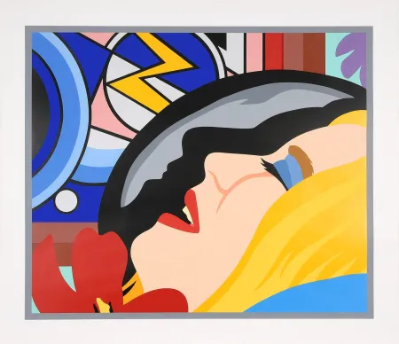 Sérigraphie Wesselmann - Bedroom Face with Lichtenstein