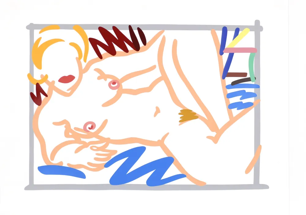 Sérigraphie Wesselmann - Judy with Blue Blanket 