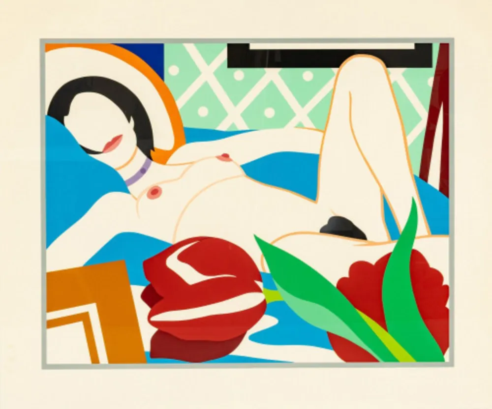 Sérigraphie Wesselmann - Monica with Tulips