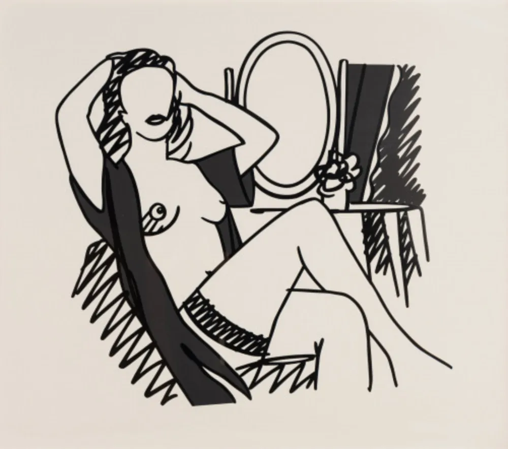 Sérigraphie Wesselmann - Nude and Mirror