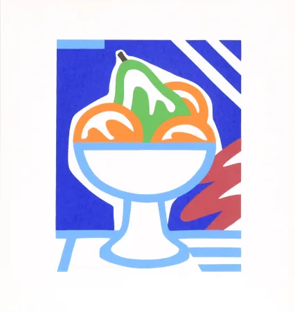 Sérigraphie Wesselmann - Still Life with Pear and Oranges