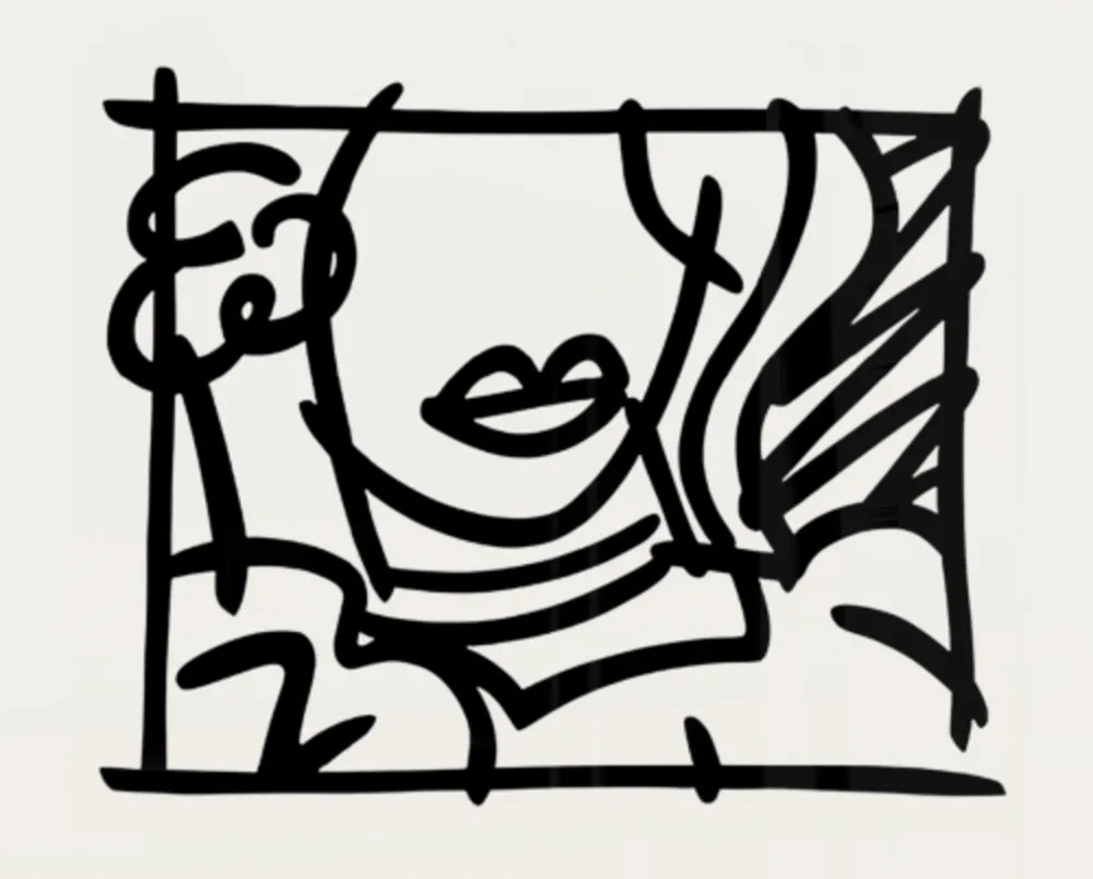 Sérigraphie Wesselmann - Woman with Green Blouse