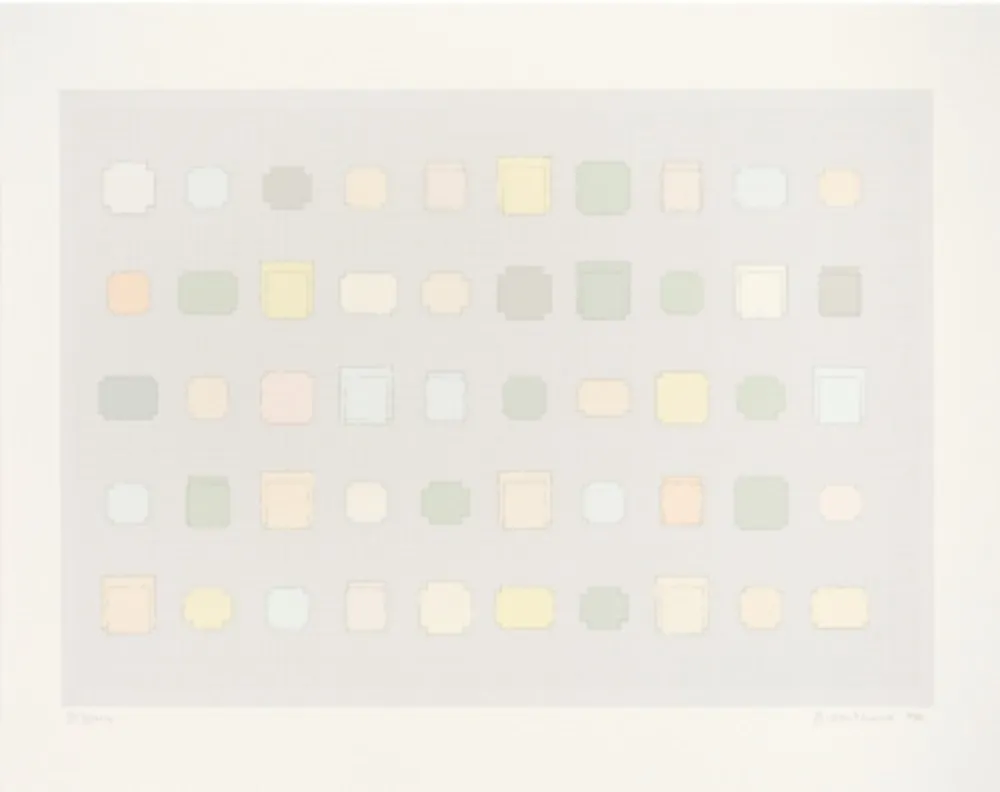 Sérigraphie Whiteread - 50 Spaces