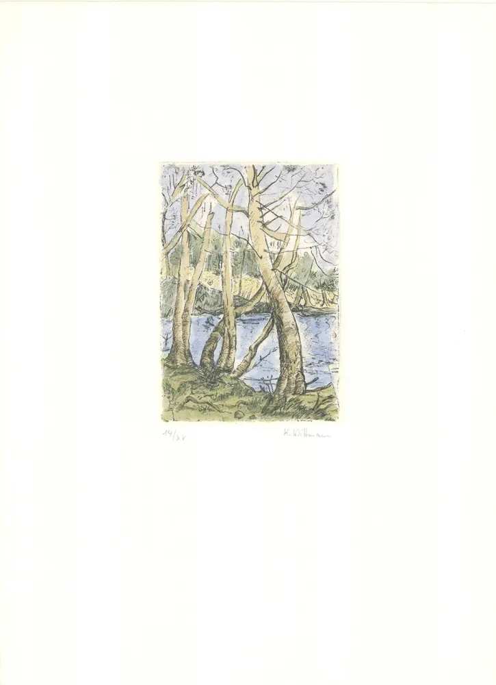 Gravure Wittmann - Bäume