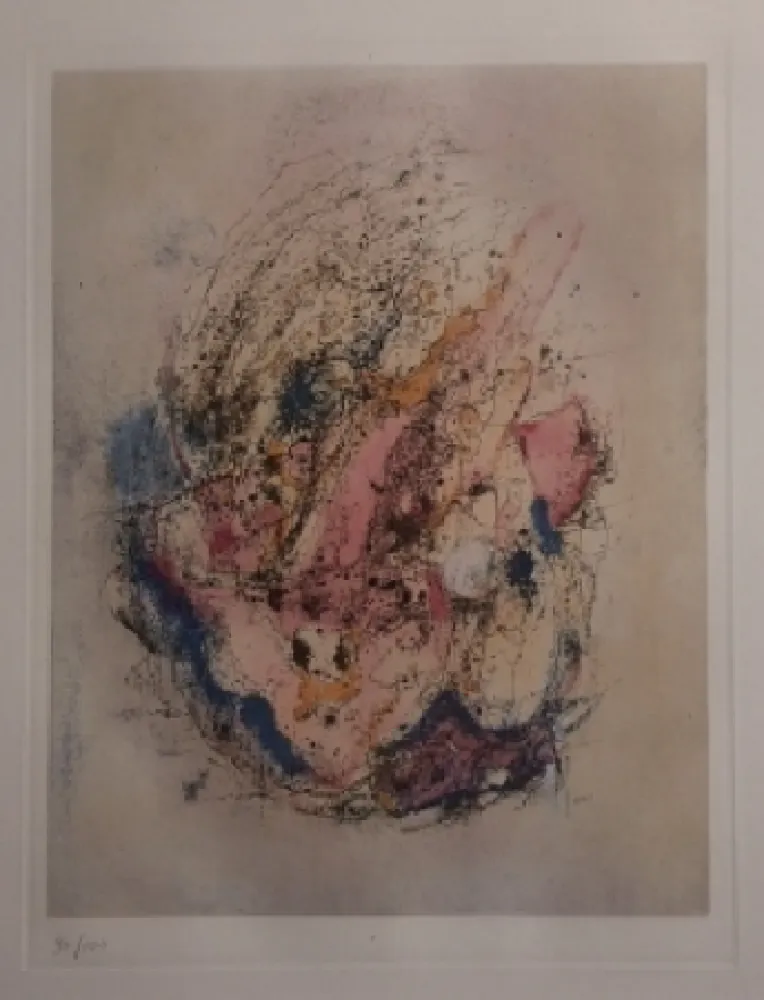 Gravure Wols - La bête dans le ciel