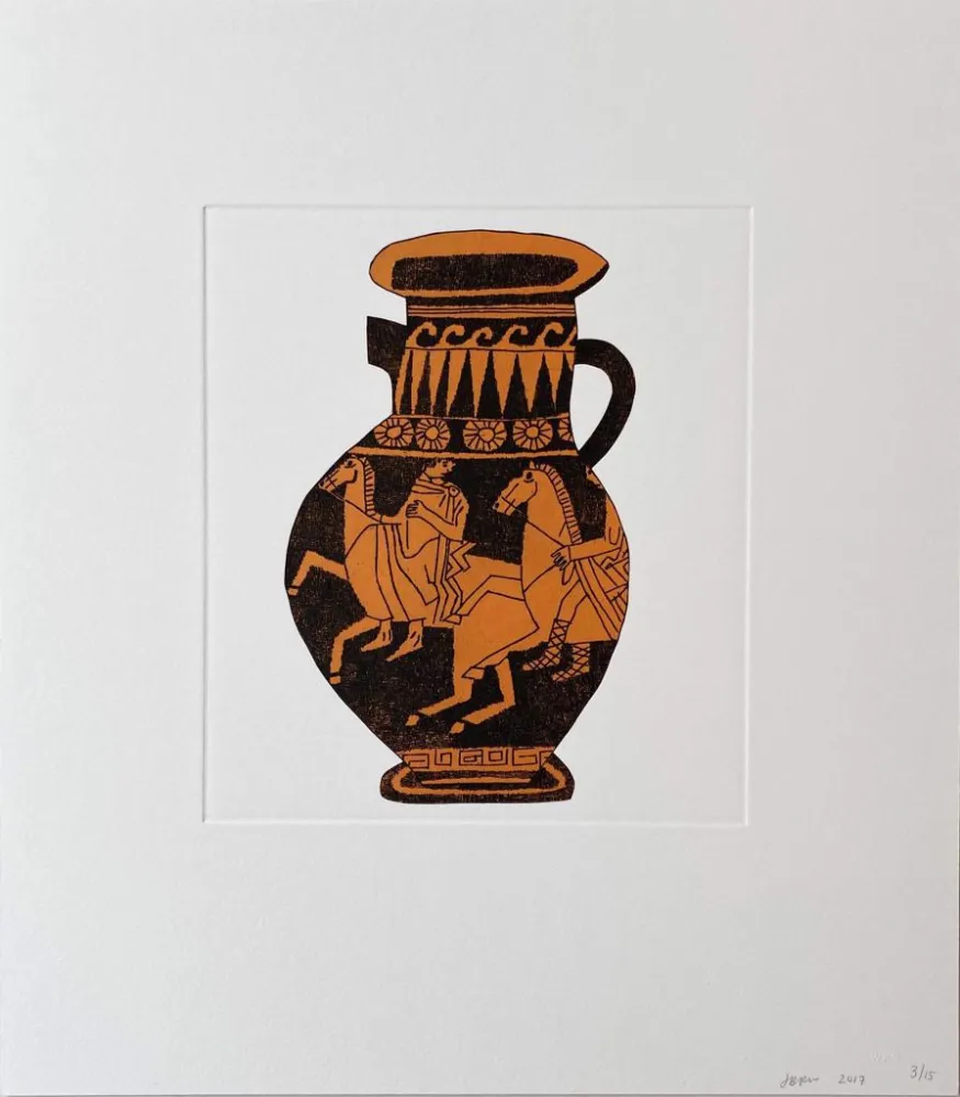 Gravure Wood - Untitled (3) from 8 Pots