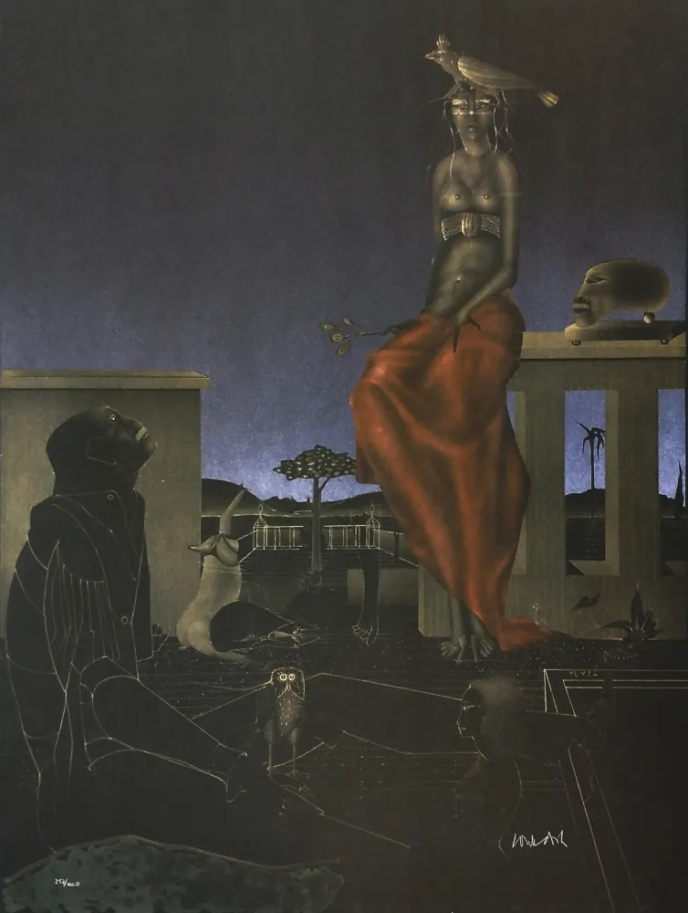 Lithographie Wunderlich - PARADIESGARTEN