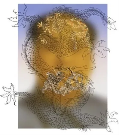 Sérigraphie Yan - Mao with Dragons