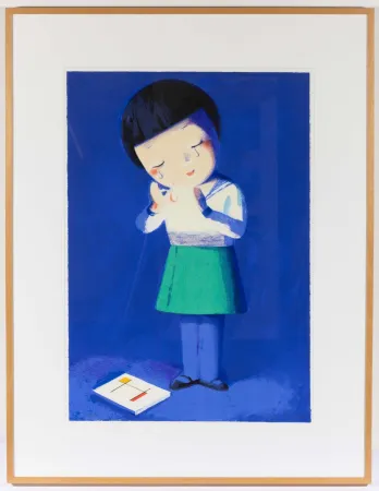 Lithographie Ye - Crying Girl