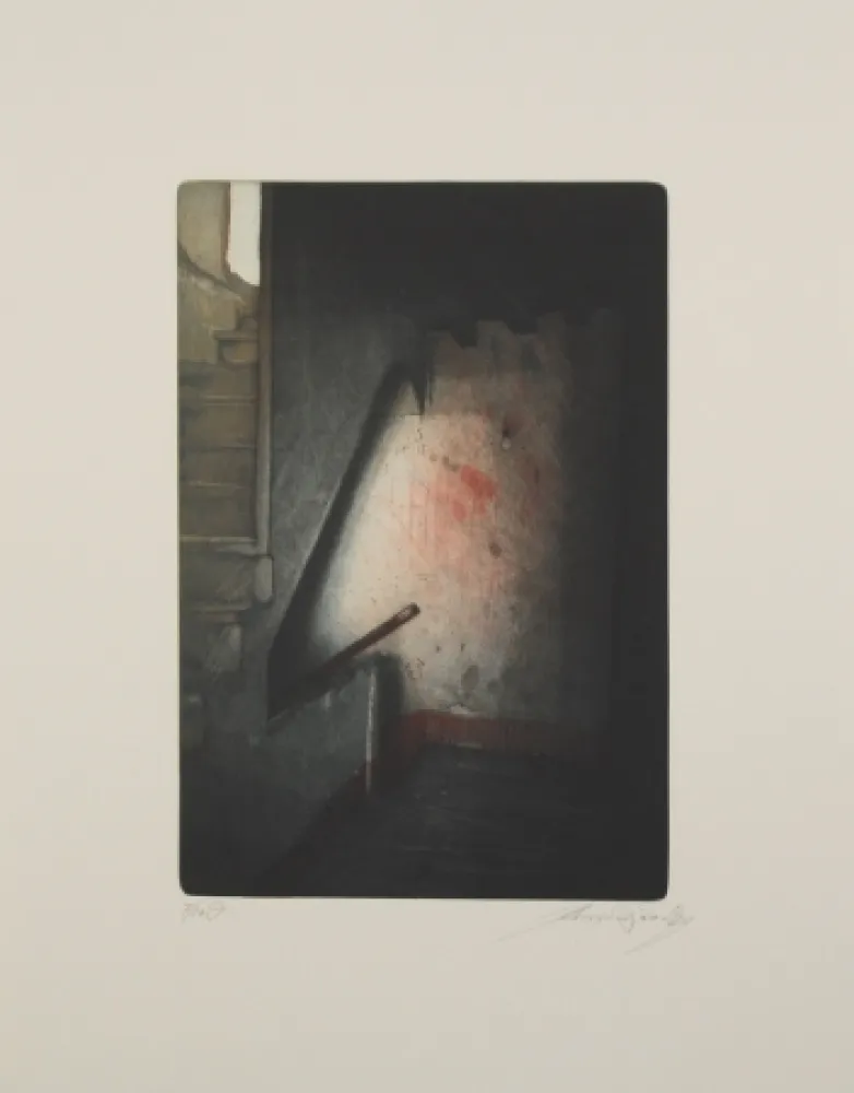 Eau-Forte Et Aquatinte Zado - Treppenhaus