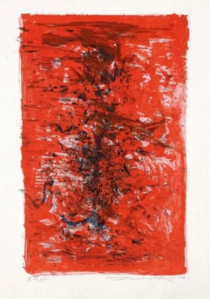 Lithographie Zao - Composition 124