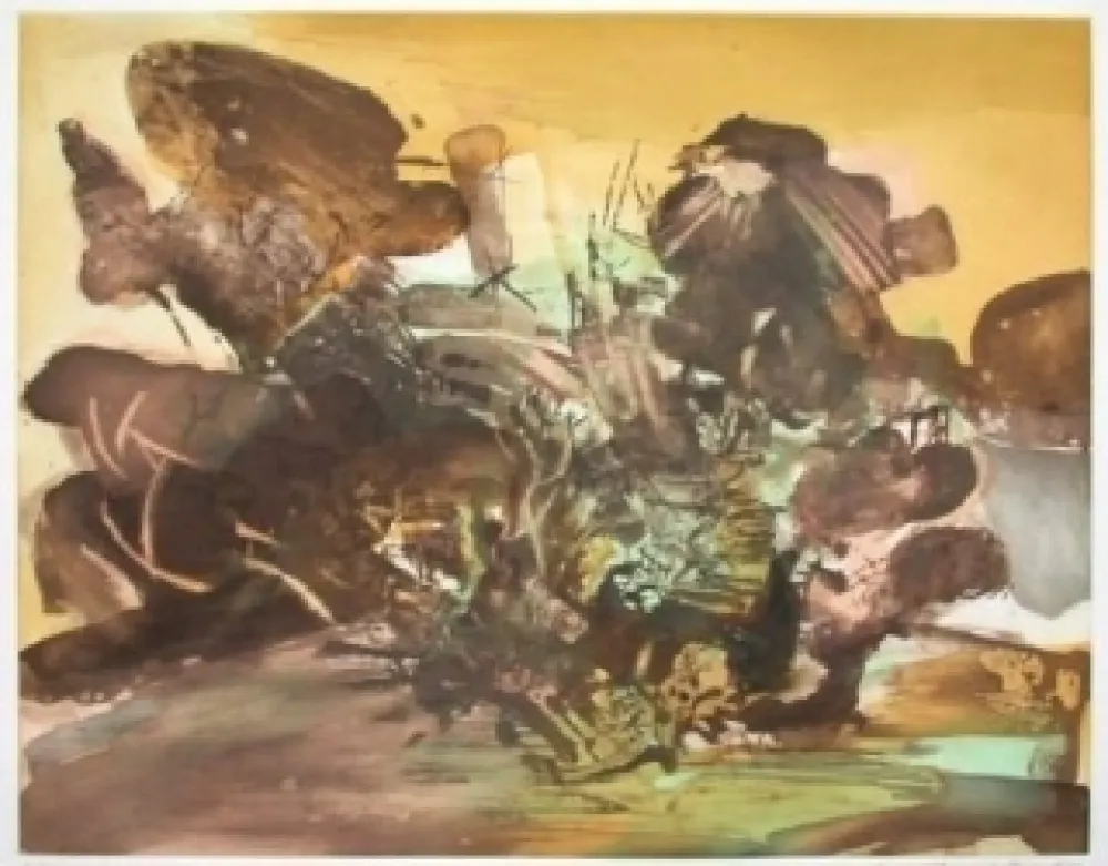 Eau-Forte Et Aquatinte Zao - Composition 262