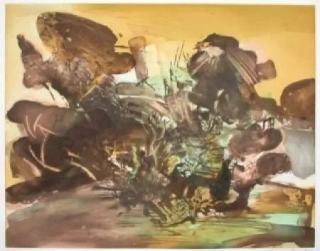 Eau-Forte Et Aquatinte Zao - Composition 262