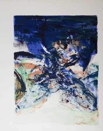 Lithographie Zao - Composition - Homage to San Lazzaro, 1975