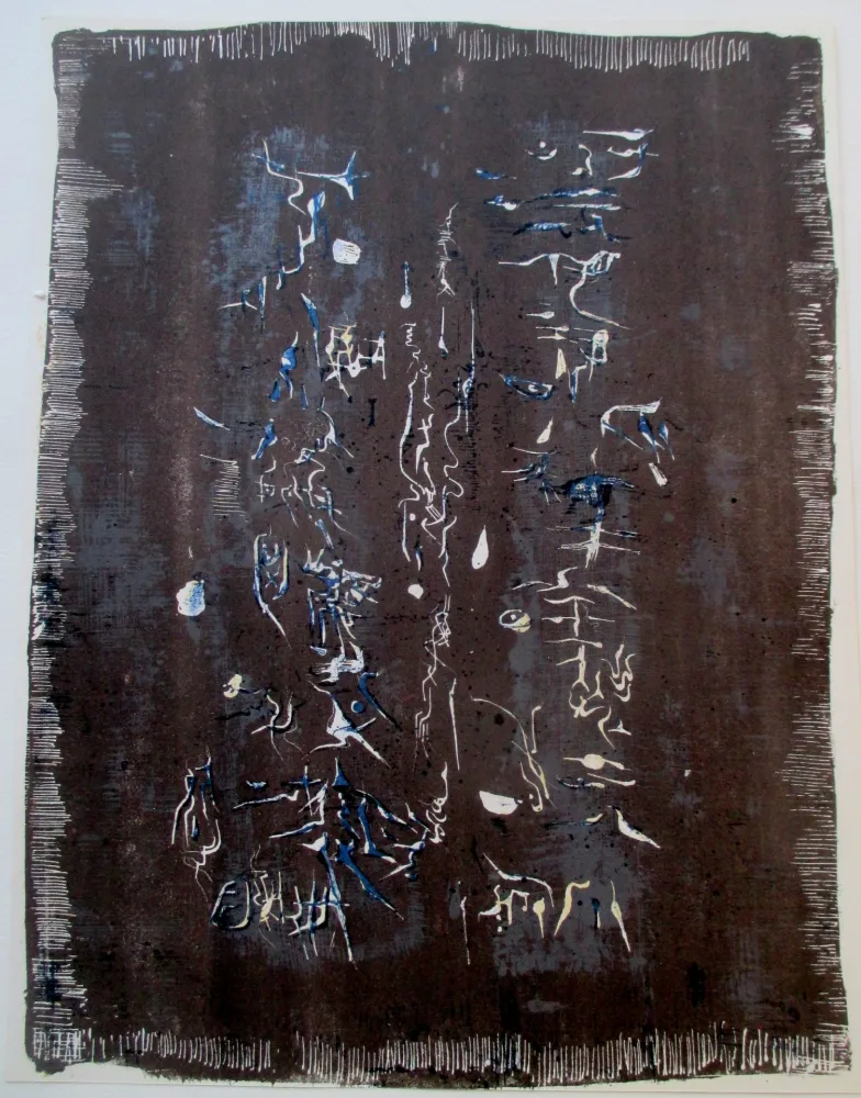 Lithographie Zao - L'Ecriture plastique