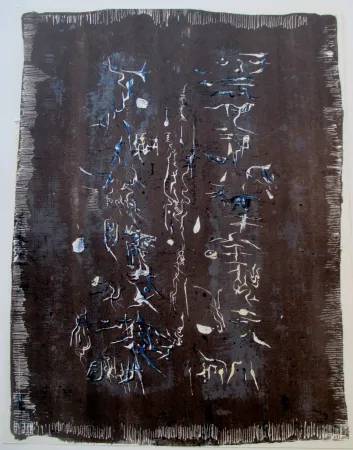 Lithographie Zao - L'Ecriture plastique