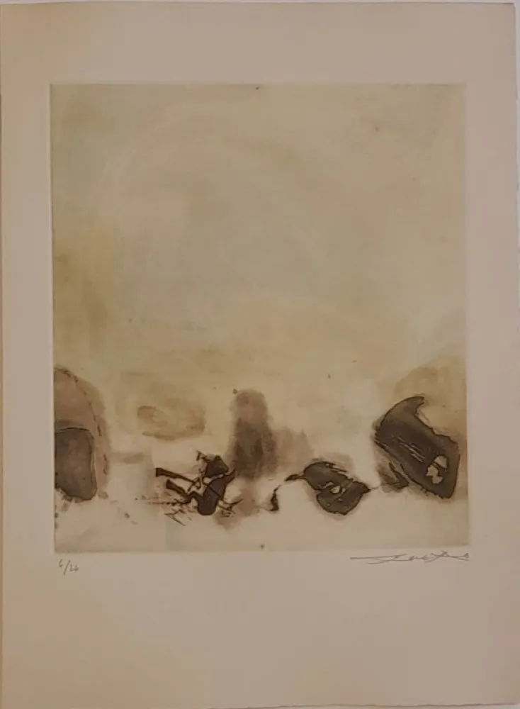 Eau-Forte Zao - L'étang 