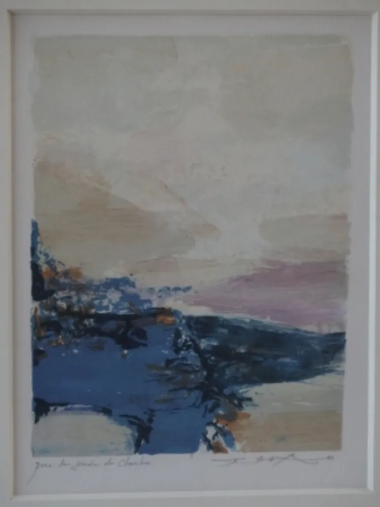 Lithographie Zao - Paysage