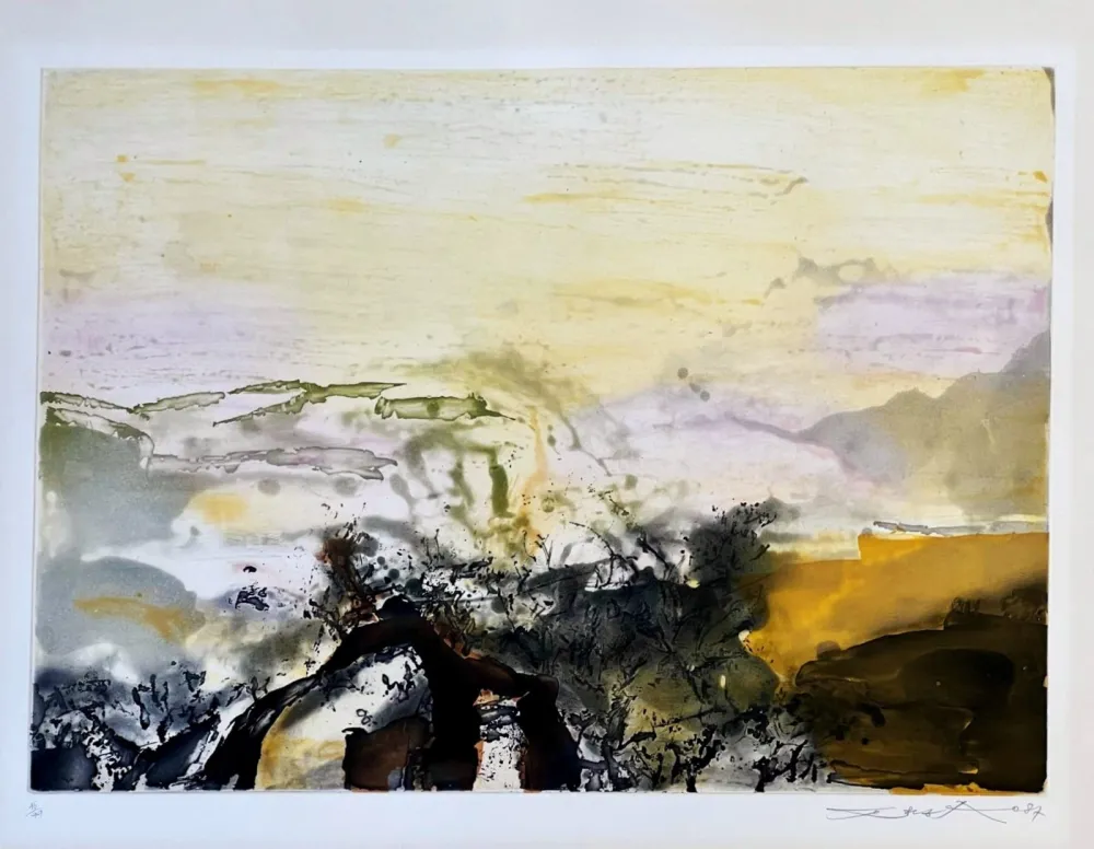 Eau-Forte Et Aquatinte Zao - Sans titre 