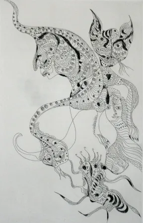 Eau-Forte Et Aquatinte Zurn - Oracles et spectacles 2