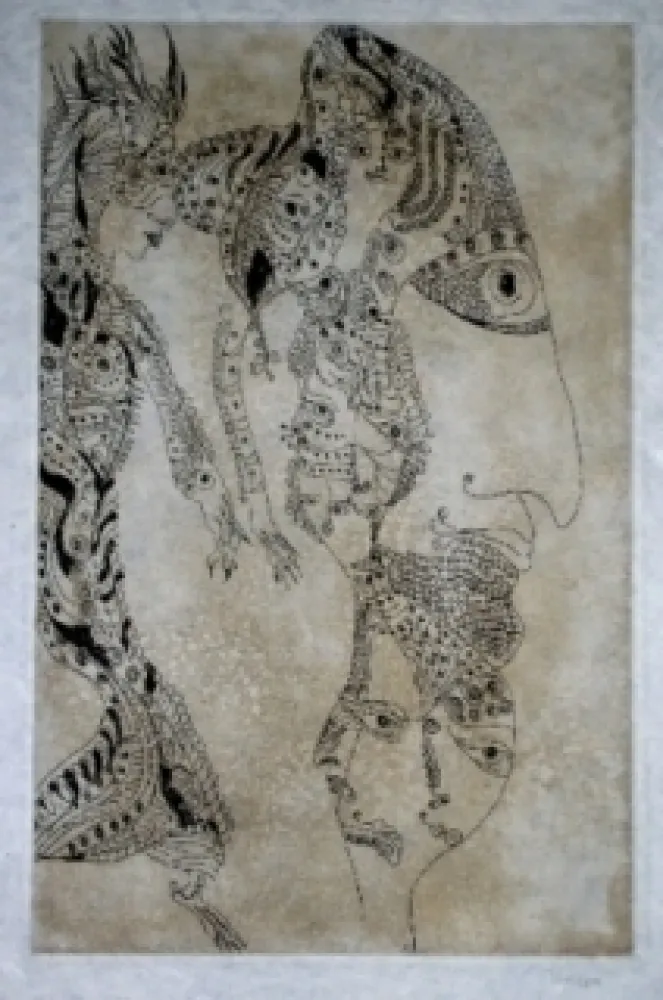 Eau-Forte Et Aquatinte Zurn - Oracles et spectacles