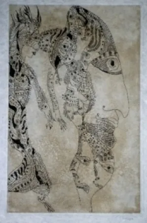 Eau-Forte Et Aquatinte Zurn - Oracles et spectacles