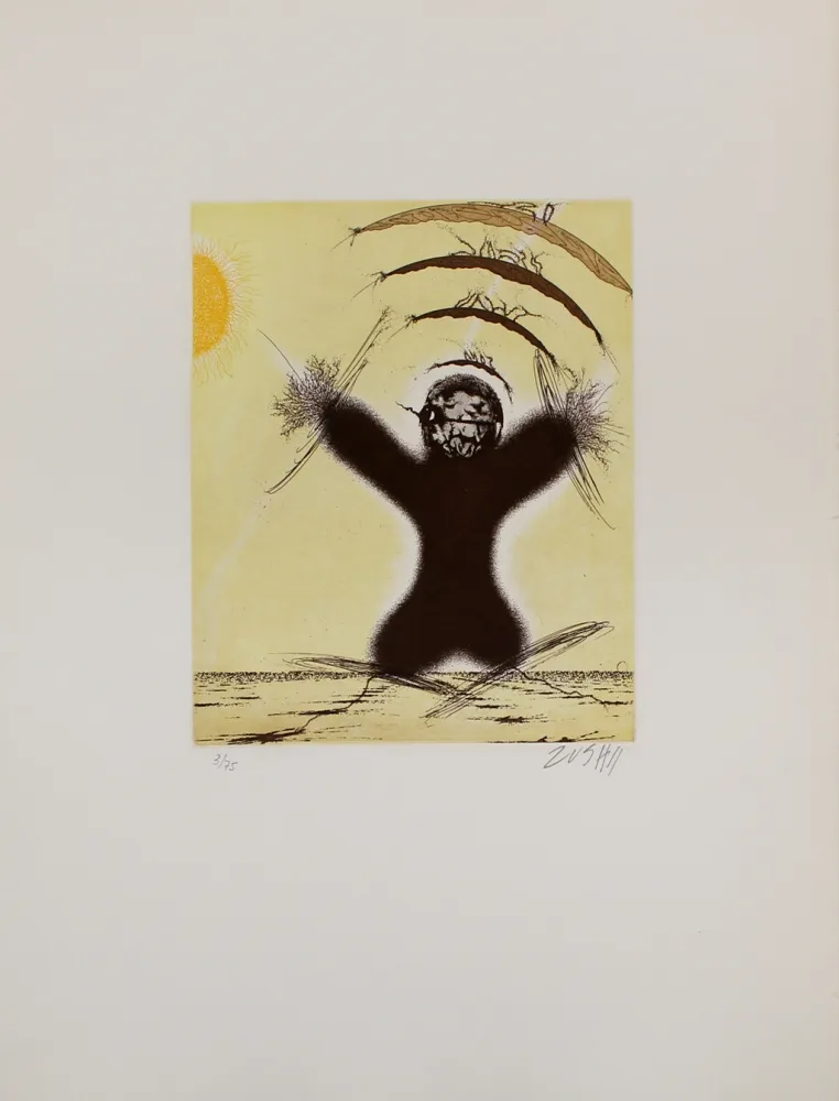 Eau-Forte Et Aquatinte Zush - Soplanes Vrv